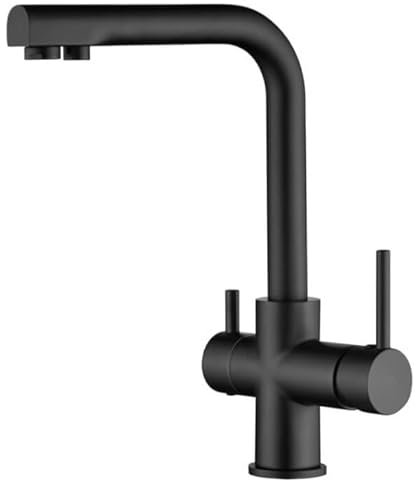 IMEX GOS004/NG MARSELLA Grifo de Cocina Negro Mate Para Osmosis Cromo