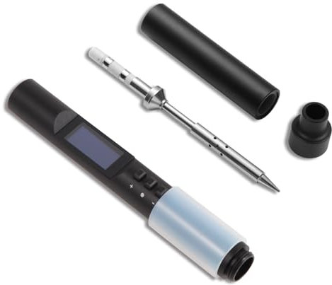 FEITA PTS200 Soldering Iron Kit for Electronics, 100W Mini Smart Digital Pencil Solder Iron Pen, Boost Mode, Auto Sleep & Shutdown, Type-C, OLED Display Micro Soldering Tools with 1 Solder Tips