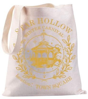 PXTIDY Star Hollow TV-Show-Tragetasche, Geschenk für beste Freunde, Luke's Diner, Handtasche, TV-Show, Merchandise-Artikel, Sterne, beige, Medium