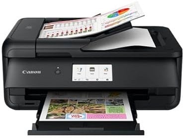 Canon PIXMA TS9550a Kabelloser A3-Farb-All-in-One-Tintenstrahl-Fotodrucker – A3 Drucken, Kopieren, Scannen – ADF, Touchscreen – WLAN, Ethernet, Cloud-Link-Konnektivität – Multimedia-Unterstützung