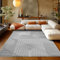 Teppium Kurzflor Wohnzimmer Teppich 200x300 (200 x 290 cm) Grau Hochtief 3D Effekt - Flauschig, Extra Weich und Waschbarer Teppich Boho Muster - Teppich für Schlafzimmer, Esszimmer und Küche