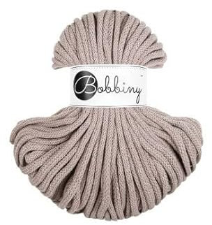 Premium Baumwoll-Flechtschnur - 5mm x 50m - Vielseitige Makramee-Kordel für Stricken, Weben, DIY-Basteln und Heimdekoration - Hochwertige Bunte Bastelschnur Flechtkordel - Pearl