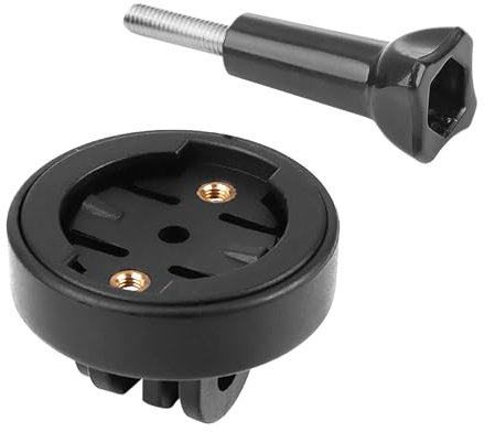 Bike Mount Compatible Adapter Stem Top Cap Computer Mount with Garmin Edge Bikes Cycle GPS Varia UT800 Smart Headlight Mounting Front Light Lock Bracket Bicycle Designed for GoPro(Black)