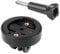 Bike Mount Compatible Adapter Stem Top Cap Computer Mount with Garmin Edge Bikes Cycle GPS Varia UT800 Smart Headlight Mounting Front Light Lock Bracket Bicycle Designed for GoPro(Black)