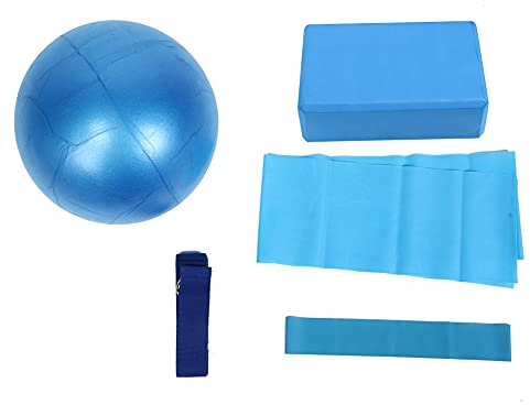 Yoga-Block, Yoga-Ball, Widerstandsschlaufe, 5 Stück/Set, Fitness-Set, bunte Trainingsausrüstung für das Heim-Fitness-Training