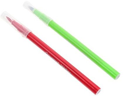 FUNOMOCYA 2stücke Essbare Farbmarker Für Kekse Und Kuchen Lebensmittelmarker Mit Feiner Und Dicker Spitze Zum Dekorieren Von Fondant Ostereiern Und Rote Und Grüne Farben