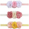 ZKGS 3 Pezzi Fascia per Capelli Neonati, In Nylon Elastica per Ragazze, Bambini Piccoli