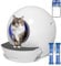 ELS PET Self Cleaning Cat Litter Tray with 2pcs Litters Automatic Cat Litter Boxes with Door, 60L Smart Robot Tray with APP Remote Control & Safety Protection, Closed Cats Toilet