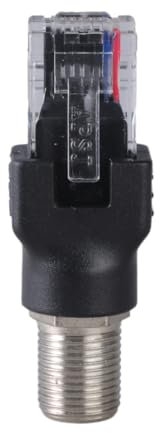 Ftype to RJ45 Converters Adapter Ftype Female to RJ45 Male Ethernet Coaxial Coupler Coax Adapters for Line Tester