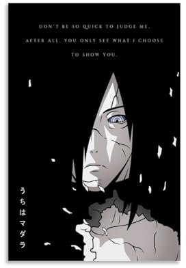 KEEP MARY Uchiha Madara Art Wandkunst Bilddruck Moderne Familienzimmer Dekor 08x12inch(20x30cm)