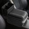Qirc Car Armrest Cushion, Upgraded PU Leather Car Arm Rest Cover with Cup Holder and Storage Bag, Universal Memory Foam Center Console Pad for Car/Truck/Auto/SUV (Black)