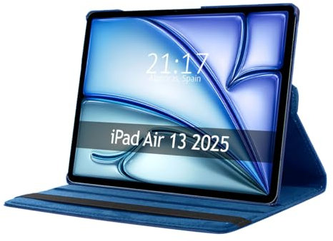 Custodia girevole 360 per Apple iPad Air 2025 13 (M3) Colore Blu