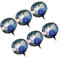 BESPORTBLE 6 Stück Erde Ballons Runde Aluminium Folie Ballons für Partydekorationen Planetenmuster 22 Zoll Langlebig für Geburtstagsfeiern und Themenpartys