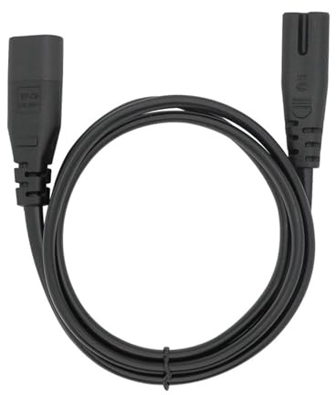 Avejjbaey Hochleistungs C7S C8 Stromkabeladapter Zwei Coppers Cores Anschlüsse Für TVS Stromversorgung Kurzer Stromkabelverlängerung