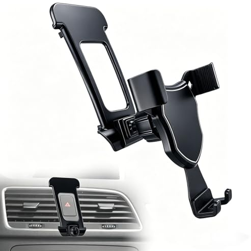 SEYUGOPTI Handyhalterung Auto Kompatibel mit Audi Q3 2013-2018, KFZ Lüftungsschlitze mit 360 Grad drehbar für iPhone 17 16 15 14 13 12 11 Smartphone für Galaxy S25 S24 Smartphone