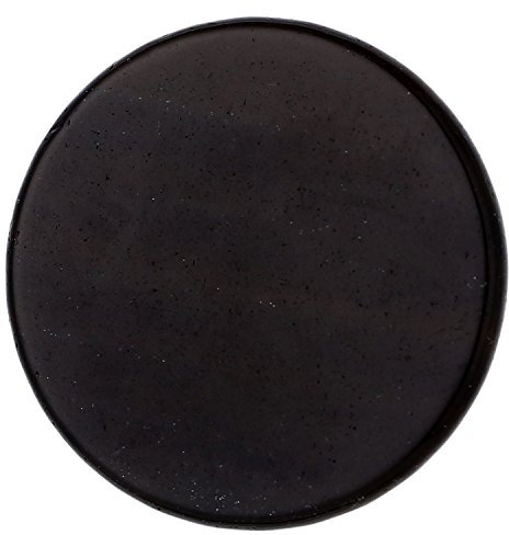 Morella Damen Coin 33 mm Edelstein schwarzer Opsidian Chakren Scheibe Halsketten-Anhänger und zur Stärkung