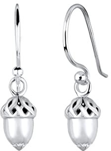 Elli Ohrringe Damen Haselnuss Tracht Traditionell in 925 Sterling Silber