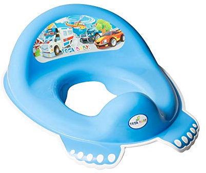 TOILET TRAINING SEAT TODDLER BOY GIRL POTTY SAFE ANTI-SLIP TRAINER (Cars Blue)