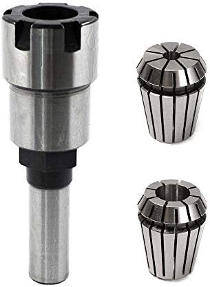 Yakamoz New Design 1/2 Inch Shank Router Collet Extension Chuck Converter Adapter, Extends The Router Bit an Additional 2-1/4, Convert 1/2-Inch & 1/4-Inch Shank Bits