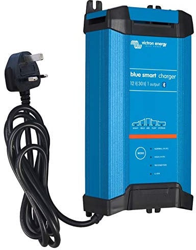 Victron 30A 12V Blue Smart IP22 mains battery charger with Bluetooth connectivity and Lithium battery compatibility (UK plug)