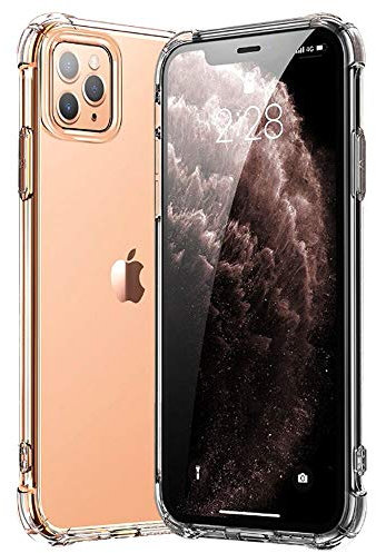 Hually Hülle für iPhone 11 pro, Ultra Dünn Transparent Weiche Silikon TPU Handyhülle, Anti-Gelb Crystal Clear Silikonhülle, Anti-Scratch Schutzhülle, Durchsichtige Case Cover für iPhone 11 pro Hülle