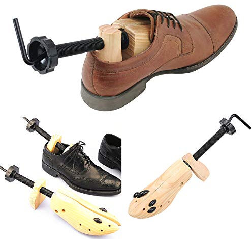 Eurobuy Civière de Chaussures pour Femmes et Hommes, 1PC Professionnel civière de Chaussure en Bois bidirectionnelle réglable Shaper Expander