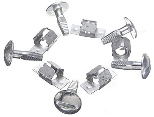 Anwangda 5 Set Befestigungsschrauben für Motorabdeckung, Unterboden-Metall-Clips, kompatibel mit Peu-geot Citr-oen 206 207 406 407 806 807 (grau, 5 Stück)