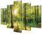 B&D XXL - Akustikbild Abstrakt Wald 5 tlg - Bilder Akustikschaum Schallschutz Wand Deko Kunst Akustikpaneele Wandpaneele Schalldämmung Wandbild Schallabsorber Akustikplatten c-B-0186-b-m