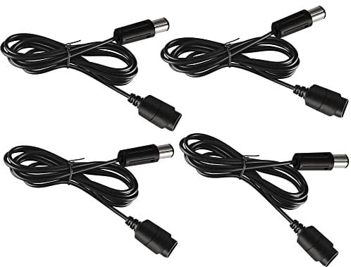 4Pack 6Ft NGC Controller Extension Cable Cord for Nintendo Wii/Gamecube Controller