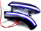 MKptopia 2 pezzi Indicatore LED sequenziale di direzione luce dinamica Compatibile con VW Golf 5 GTI V MK5 Jet-ta Pa-ssat B5.5 B6 R36 R32 Eos Sha-ran SuperB-Blu+Giallo