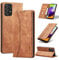 S. Dawezo Hülle für Samsung Galaxy A52, Premium Leder magnetische Handyhülle mit Ständer, Kartenfach und Brieftasche, Shock Absorbing, kompatibel mit Samsung A52/A52s 5G-Braun