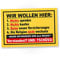 DankeDir! Wir wollen nichts spenden - 30 x 20 cm Schild - Wanddeko Haustüre lustiger Spruch Spruchschild Geburtstagsgeschenk Wandschild Türschild - Kollegen Freunde Geschenkidee Geschenk
