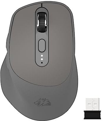 KUIYN X7 2.4G Wireless Mouse Bluetooth Mice, Dual Mode Office Mice, Battery Indicator, Type-C Rechargeable Gaming Mouse, 5 Adjustable DPI, PixArt 3212, M185 V2 Ultralight Mouse for Windows/Android/Mac