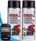 4TRESS E-TECH 2 x 400ml XHT Black Extremely High Temperature Spray Paint Brake Caliper Engine Block 650°C Non Slip Car Dash Mat (4T-XHT-001)