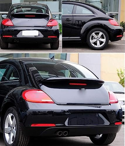Coche Alerón Trasero para VW Beetle 2013 2014 2015 2016 2017 2018,Alerón de Techo Trasero Spoiler Accesorios Coche,A-Black