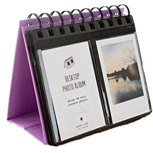 Fotoalbum mit 68 Taschen, 7,6 cm, kompatibel mit Mini 7s 8 8+ 9 25 26 50s 70 90/ SP 1 / PIC-300P / Z2300 / Namenskarte (lila)