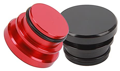 2 Stück Roter und Schwarzer Zigarettenanzünder-Staubstecker, Staubdichte Zigarettenanzünder-Abdeckkappe für Fahrzeuge mit 12-V-Zubehörsteckern