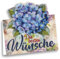 Ideen mit Herz | Diamond-Painting Aufstellkarte | Geburtstag | Genesung | Dekoration | 370 g/m² | 16,3 cm x 16 cm | inkl. Umschlag & Werkzeug (Blaue Hortensie)