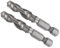 CoCud Foret et Taraud Combinés, Taille de Filetage M8 x 1,25, Queue Hexagonale de 1/4, Acier Rapide Non Revêtu 4341 - (pour Aluminium, Acier Inoxydable, Plastique), 2 Pièces