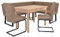 moebel direkt online 4tlg. Eckbankgruppe Schenkelmaß 190x150 cm kurzer Schenkel rechts, braun