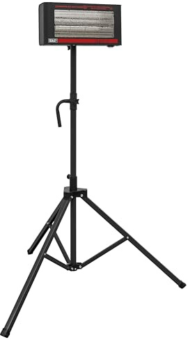 Sealey 1.2kW Infrared Quartz Heater with Tripod Stand 230V - IR12CT
