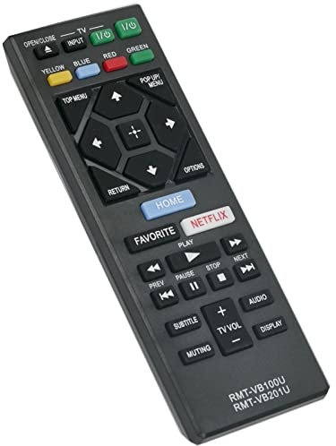 ROLLGAN RMT-VB100U RMT-VB201U Replaced Remote Control Applicable For Sony Blu-ray Player BDP-S1500 BDP-S1700 BDP-S2500 BDP-S2900 BDP-S3500 BDP-S4500 BDP-S5500 BDP-S6500 UBP-X700 BDP-BX370