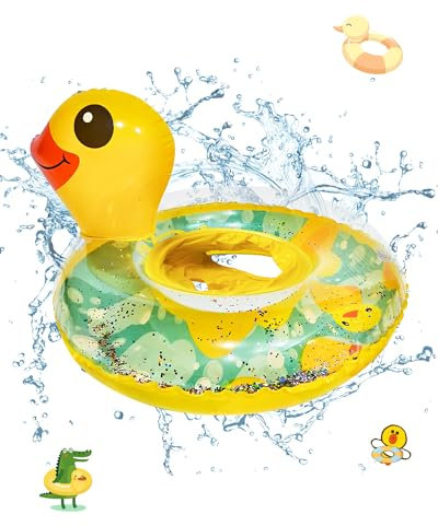 Baby Schwimmring, Verstellbare Aufblasbare Baby Schwimmen Ring mit Sicherheitssitz für Kinder, Kleinkinder im Alter von 0–5 Jahren unter 50 kg, Schwimmring für Kinder aufblasbaren Pool