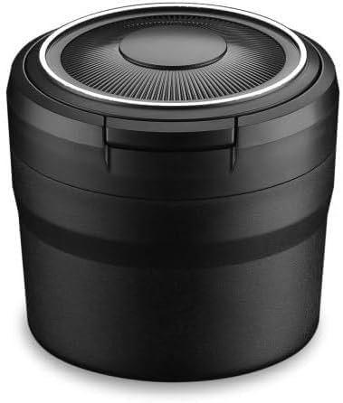 Caijiax Auto-Aschenbecher für Smart 451 Brabus 453 Fortwo, Abnehmbarer Autoaschenbecher, selbstverlöschender Aschenbecher, Tragbare Aschenbecher Auto.