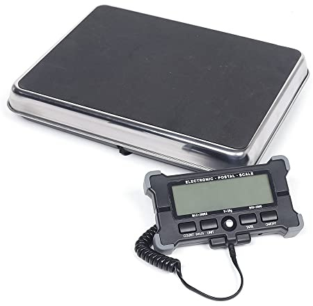 Paketwaage Plattformwaage 200g-200kg Digitalwaage 31.6 x 25 x 4.95 cm Industriewaage 50g Genauigkeit Plattformwaagen mit LCD Display