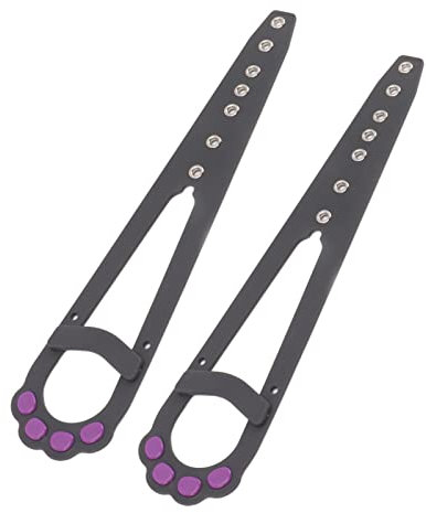 CYSFETENA 2 Stück Katze Türstopper, PE & Edelstahl Verstellbarer Türöffner für Katzen, Katze Door Latch für Schlafzimmer und Haustiere (Schwarz)