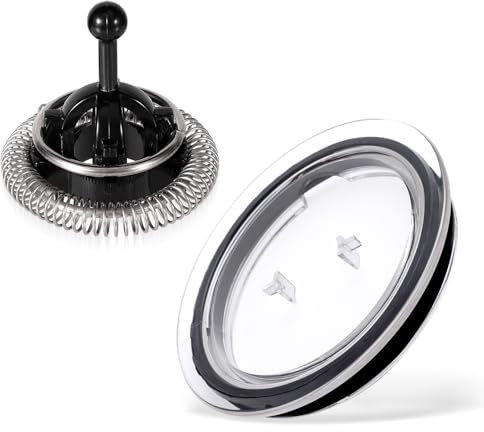 Milchaufschäumerdeckel für Nespresso Aeroccino 3, Schneebesen kompatibel mit Nespresso Aeroccino 3/4/XL, Ersatzteile für Milchaufschäumer Abdeckung und Schneebesen für Nespresso-Maschine