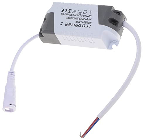 Homoyoyo 18w Led Power Supply Para Tiras De Luz Led Controlador Para Iluminación Interior y Exterior Adaptador De Transformación Acv Protección Contra Cortocircuitos y Sobrecarga