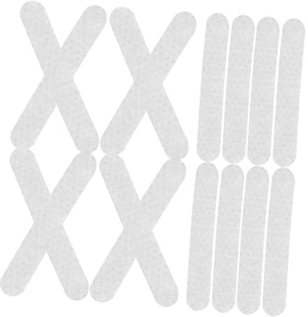 Ciieeo 100Stücke Silikon Antirutsch Kleiderbügel Streifen Selbstklebende Griffe für Holz Plastikbügel rutschfeste Hänger für Kleiderschränke und Garderoben