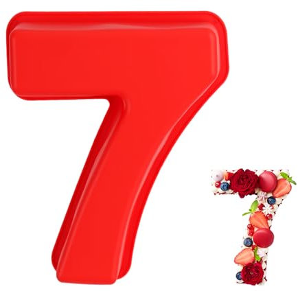 QMLING Silikon Backform Zahlen Groß, Kuchenform Zahlen 0-9, 10 Zoll Zahlenbackform, Number Cake Backform für Geburtstag Party Jubiläum (7)